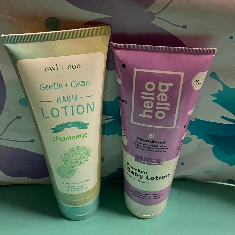 Hello Bello/Owl & Coo Baby Lotion Bundle Lavender Soothing Calming